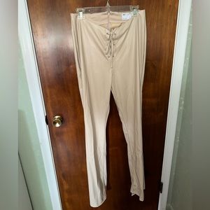 ASOS Design tan leather pants